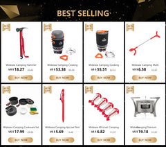 Widesea Camping Cooking System – Portable Gas Stove & Heat Exchanger Cookware Set