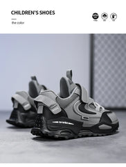 Kids PU Leather Fashion Sneakers