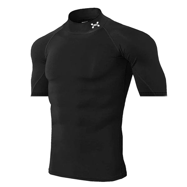 Men’s Quick-Dry Compression T-Shirt – Short Sleeve Elastic Sports Top S-3XL