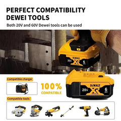 DeWALT 20V MAX Battery Pack – 2Ah/5Ah/6Ah + Charger (Compatible with FlexVolt & DCB Series)