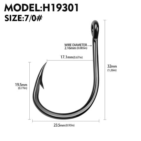 10Pcs High Carbon Steel Barbed Fishhooks