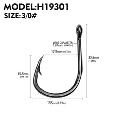 10Pcs High Carbon Steel Barbed Fishhooks