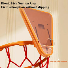 Foldable Indoor Basketball Hoop for Kids – Wall-Mounted Silent Training Set