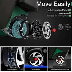 Multifunctional Outdoor Sports Trolley Baseball Bag – Large Capacity, Waterproof