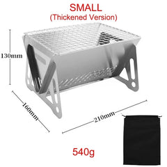 Stainless Steel Portable Camping Grill Set