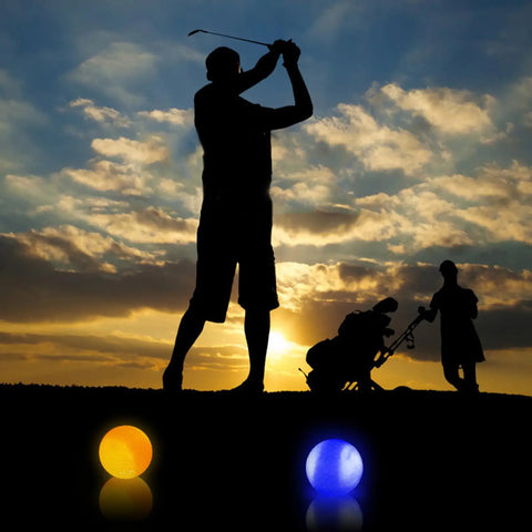 2-Pack LED Glow-in-the-Dark Golf Balls – Fun Golf Gifts