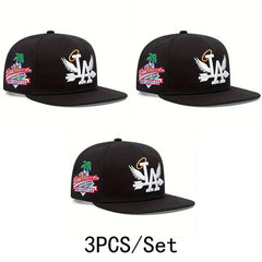 Unisex LA Embroidery Baseball Cap – Adjustable Snapback Hat