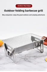 Stainless Steel Portable Camping Grill Set