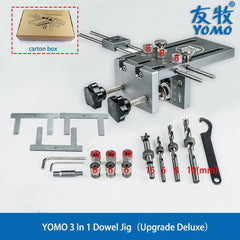 YOMO 3-in-1 Furniture Dowelling & Drill Locator Jig