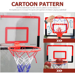 Adjustable Kids Indoor Basketball Hoop – Wall-Mounted Safe Play Set