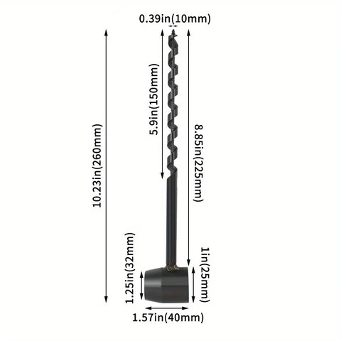 160mm Outdoor Survival Hand Drill Auger Wrench