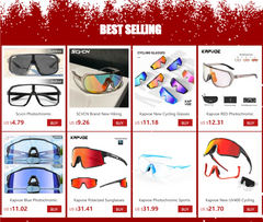 SCVCN Cycling Glasses Bike Mountain Bicycle Hiking Camping Golf UV400 Sunglasses Sport Protection Glasses for Men Women Baseball