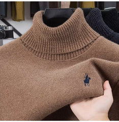 Men’s Luxury Velvet High Neck Sweater