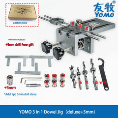 YOMO 3-in-1 Furniture Dowelling & Drill Locator Jig