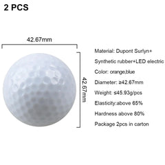 2-Pack LED Glow-in-the-Dark Golf Balls – Fun Golf Gifts