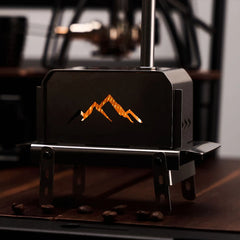 Portable Mini Folding Charcoal Stove – Stainless Steel Outdoor Fire Pit & Wood Burner for Camping