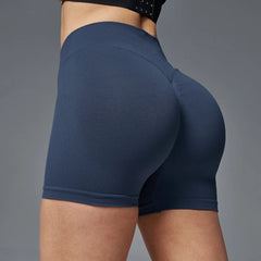 Women’s Seamless High-Waist Fitness Shorts