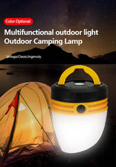 Portable LED Camping Lantern – Waterproof Tent Light with Hook