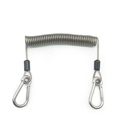 Elastic Coil Fishing Safety Lanyard – Lockable Heavy-Duty Stretch Rope