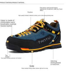 Men’s Waterproof Hiking Shoes – Anti-Collision Outdoor Climbing & Casual Sneakers