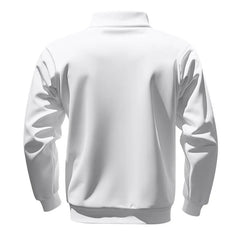 Men’s Heavy Fleece Half-Zip Stand Collar Sweater