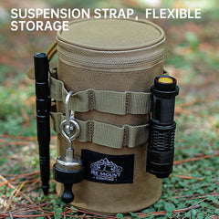 Outdoor Tactical Water Cup Storage Bag – 600D Oxford Cloth Travel Organizer