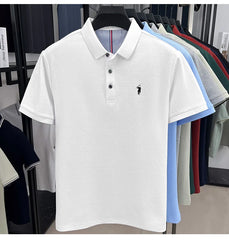 Men’s Luxury Cotton Polo – Pony Embroidery Short Sleeve