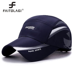 FAITOLAGI Quick-Dry Waterproof Outdoor Trucker Hat