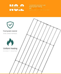 Large Outdoor Stainless Steel Charcoal Grill – Portable Folding BBQ Cooker with Handle, No Installation Needed