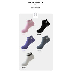 5 Pairs Women’s Non-Slip Grip Socks – Yoga & Pilates