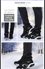 Men’s Winter Snow Shoes – Warm Leather Non-Slip Sneakers