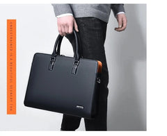 MOTAORA Genuine Leather Laptop Briefcase (14–15.6")