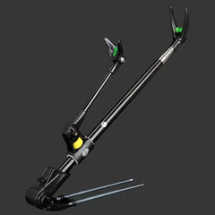 Stainless Steel Telescopic Fishing Rod Holder – Dual-Purpose Bracket (1.7M/2.1M/2.4M)