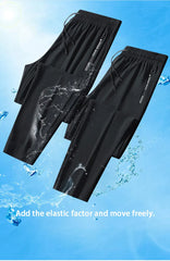 Men’s Quick-Dry Running Pants – Zipper Fitness Trousers