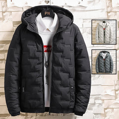 2024 Men’s Cotton Padded Bomber Jacket – Slim Fit Winter Streetwear Coat