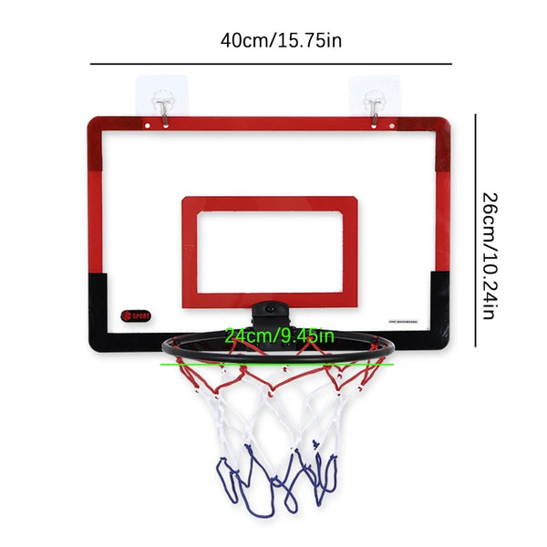 Mini Indoor Basketball Hoop Set – Wall & Door Mounted for Kids & Adults