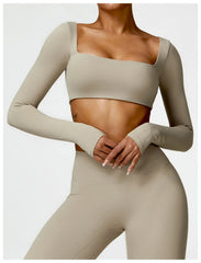 Women’s Quick-Dry Square Neck Gym Top