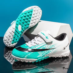 Kids Firm Ground Soccer Cleats – Lightweight Boys & Girls Outdoor Training Football Shoes