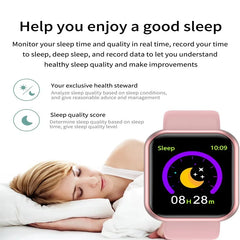 Y68 Smart Watch – Heart Rate, Oxygen & Blood Pressure Monitor for iOS & Android