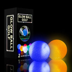 2-Pack LED Glow-in-the-Dark Golf Balls – Fun Golf Gifts