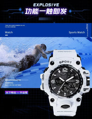 Teenage Men’s Glow Sports Watch – Trendy Electronic LED Watch
