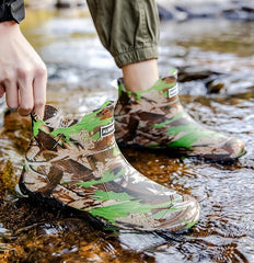 Men’s Camouflage Waterproof Fleece-Lined Rain Boots – Warm Garden Gumboots 2025