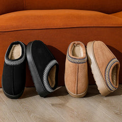 2025 Platform Fluffy Slippers – Unisex Winter Plush