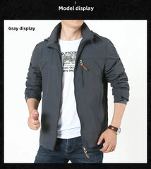 Men’s Gorpcore Tactical Jacket – Waterproof Military Windbreaker