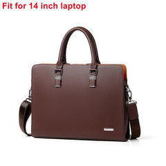 MOTAORA Genuine Leather Laptop Briefcase (14–15.6")