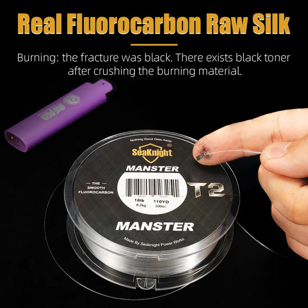 SeaKnight MANSTER T2 Fluorocarbon Fishing Line – 100M