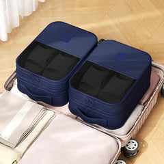 High-Quality Portable Travel Shoe & Clothes Bag – Double/Single Layer Organizer