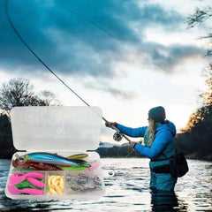 Multi-Lure Fishing Kit with Tackle Box – 83 to 409pcs