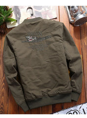 Men’s Outdoor Vintage Cargo Jacket – Embroidered Cotton Windbreaker 2024