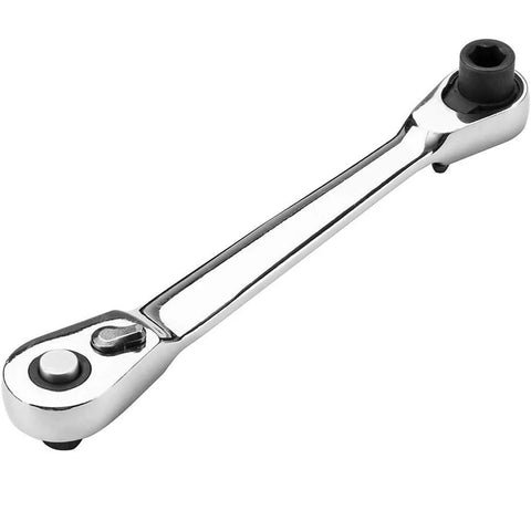 Mini Double-Ended Ratchet Wrench – 1/4" 72-Tooth Quick Socket Tool
